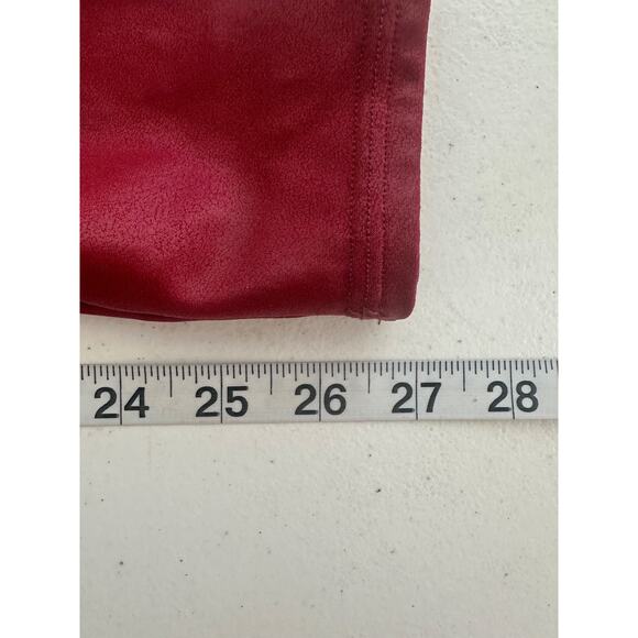 Spanx Faux Leather Ready To Wow Leggings Women Size M Mid Rise Slimming Pull On - Picture 10 of 14